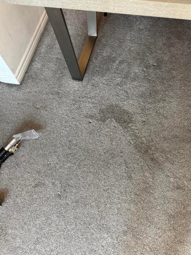 lounge carpet, grey twist pile before cleaning by Nottingham Carpet Care